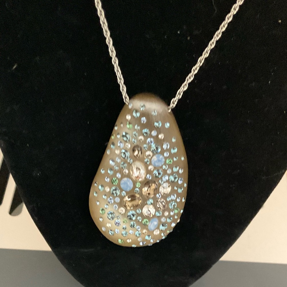 Alexis Bittar Pendant Necklace with Multicolor Stones